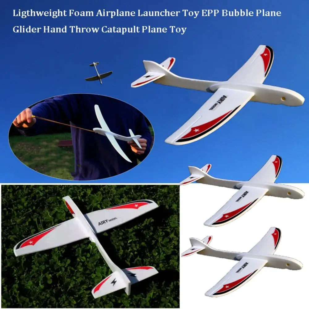 New PP Foam Foam Airplane Launcher Ligthweight 29*27.8cm Bubble Plane Glider Hand Throw Catapult Plane Outdoor