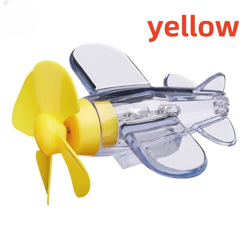 Electric Bike Motorcycle Decoration Wind Energy Luminous Small Plane Bicycle Car Cycling Helmet Wind Power Small Plane Decor