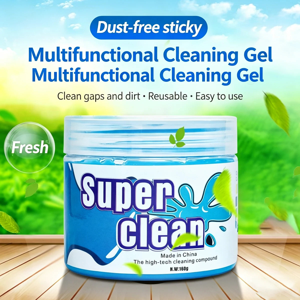 Multi-Functional Crystal Cleaning Gel Dust Absorber Soft Clay Car Interior Cleaner Crevice Chair Back Debris Removal Tool
