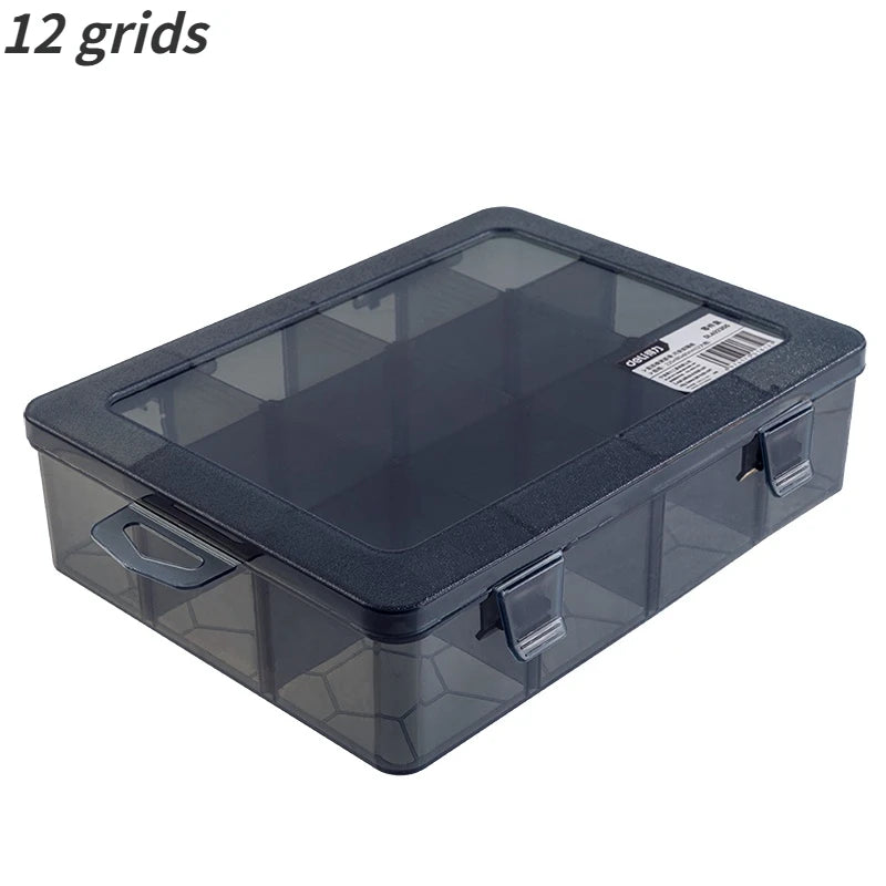 1Pcs Multi-lattice Slots Tool Case Storage Boxes Adjustable Transparent Tool Box Screw Craft Jewelry Accessories Organizer Box