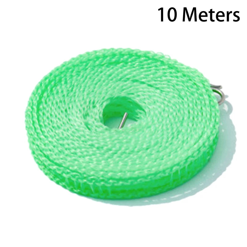 【ST】5/10M Portable Clothesline Anti-skid Windproof Outdoor Travel Hanging Clothes Line Laundry Drying Clothes Horse Rope