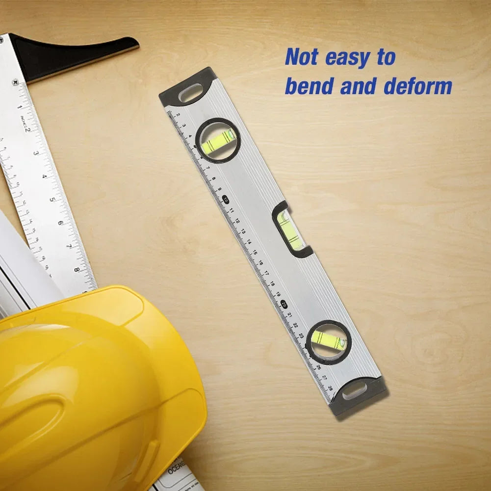 Bubble Level Ruler 30/60cm Aluminum Alloy Spirit Level Ruler Gauge Measure Tool Magnetic Bubble Level Ruler Spirit Level Meter