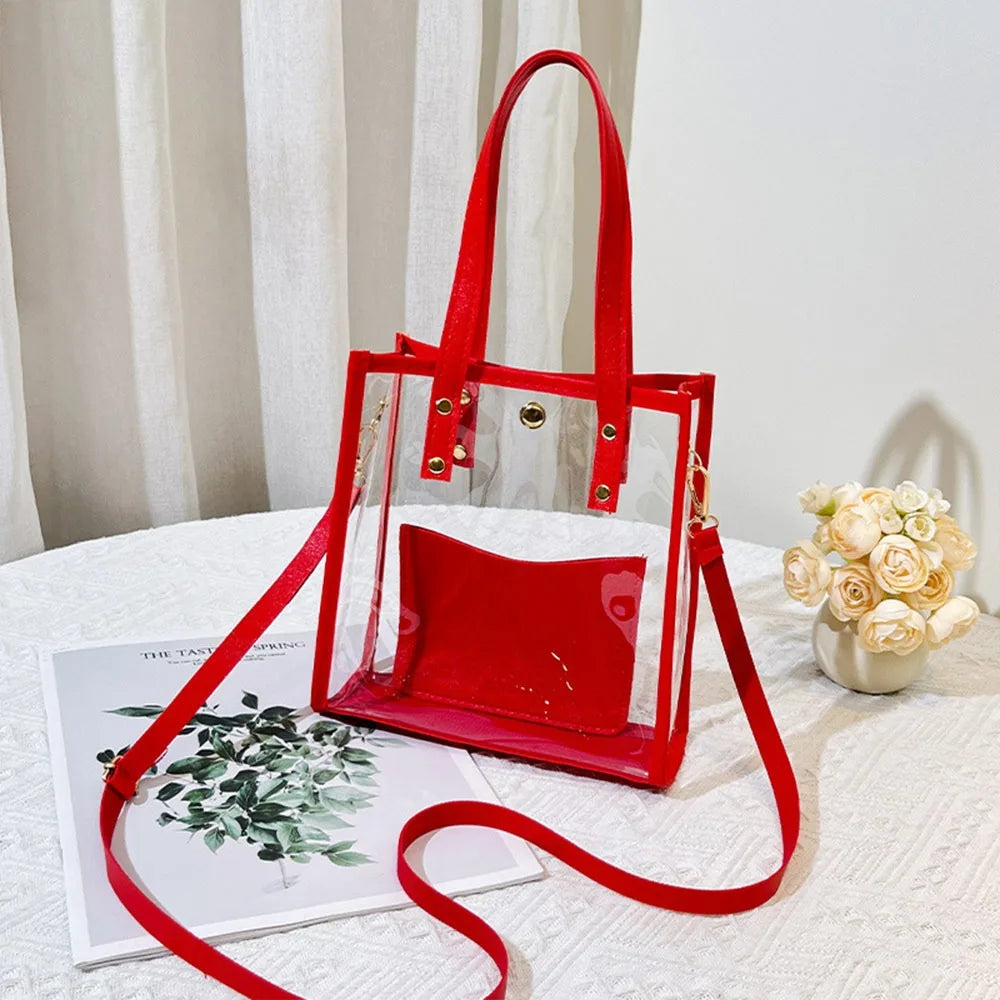 Fashion PVC Jelly Handbag Lightweight with Small Bags Crossbody Bags Waterproof Shoulder Bag Women