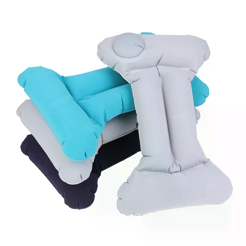 Inflatable Travel Nursing Waist Pillow, Blow Up Lumbar Body Back Support Pillow For Airplane Long Flight Journey Travel Airplane