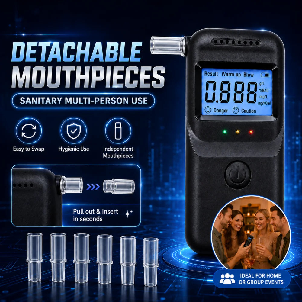 Hydsto Digital Alcohol Tester Professional Alcohol Detector Breathalyzer Police Alcotester LCD Display Drunk Driving Test