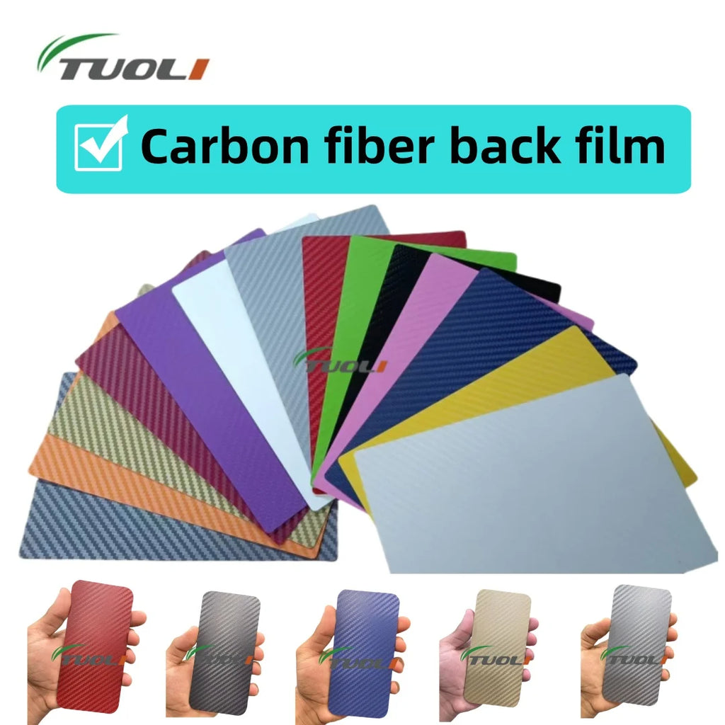 TUOLI Car Back Sticker for Mobile Phone Screen Protection Hydrogel HD Film Cutter Plotter Machine 3D Embossed Mix Skin Paper