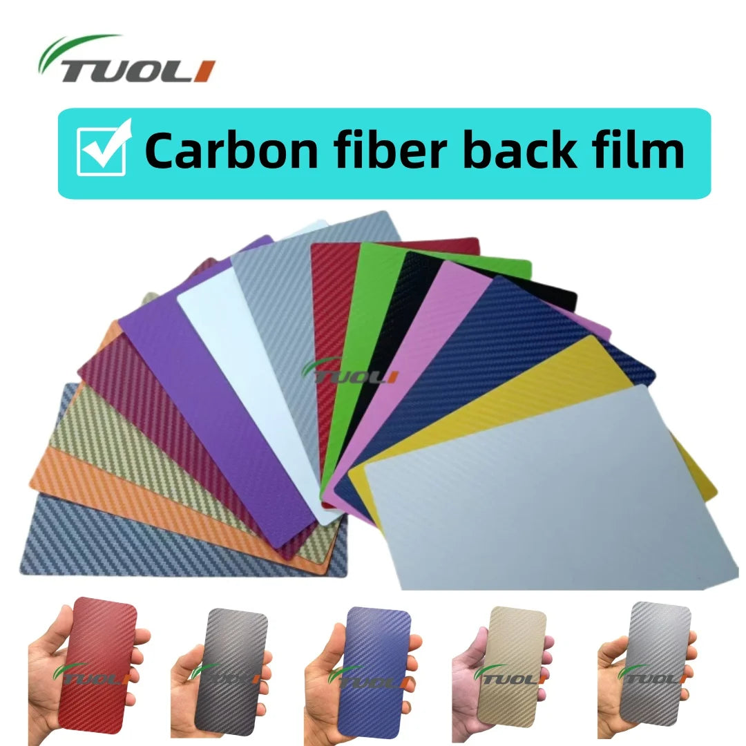 TUOLI Car Back Sticker for Mobile Phone Screen Protection Hydrogel HD Film Cutter Plotter Machine 3D Embossed Mix Skin Paper