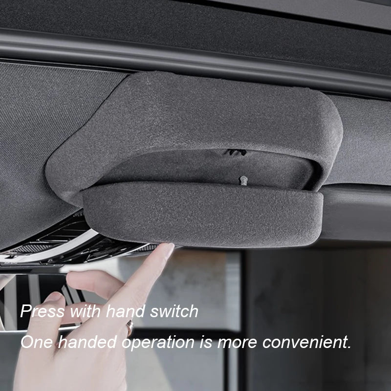 For Porsche Cayenne 2018 2019 2020 2021 2022 2023 2024 Car Suede ABS Glasses Case Sunglasses Storage Clip Protective Lenses ﻿