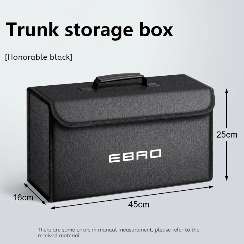 For EBRO S400 S700 S800 2025 Car Trunk Storage Box Organizer Foldable Stowing Tidying Bag Car Interior Storage Accessories