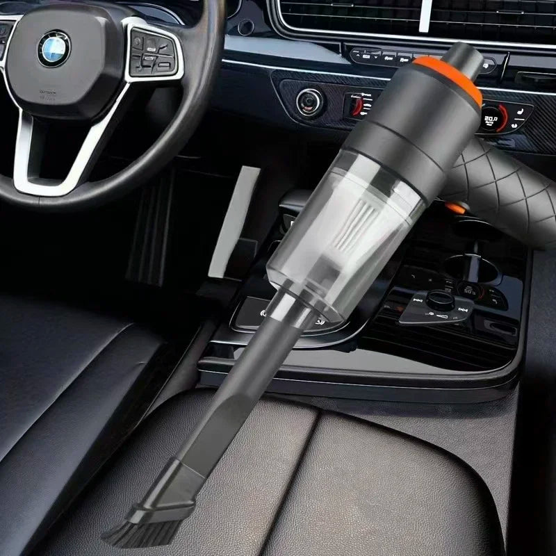 2-in-1 Suction Blower Car Vacuum Wireless Rechargeable High Power Handheld Portable Cleaner for Car Home Interior Daily Cleaning