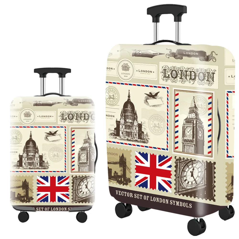 Popular Luggage Protective Cover Elastic Cloth Thickened Dust-proof Trolley Suitcase Cover Travel Accessories For 18-30Inch Case