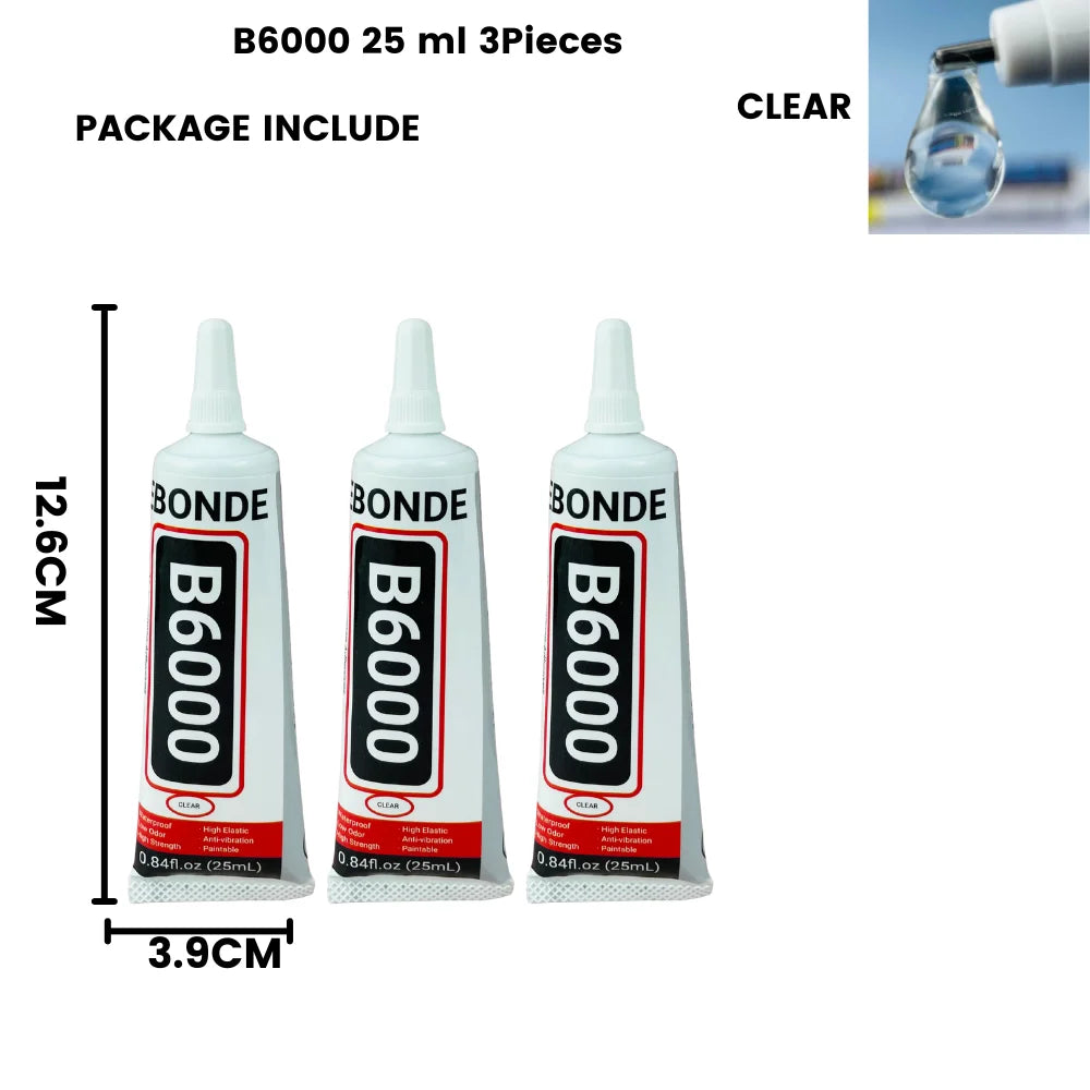 B6000 Clear Strong Adhesive Phone Repair Glue B-6000 DIY Bonding for Diamond Jewelry Glass Rhinestone Fabric Cloth 15/50/110ML