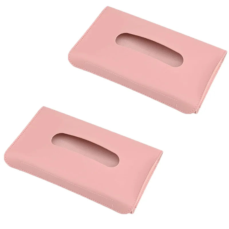 1/2 Pcs Car Tissue Box Towel Sets Car Sun Visor Tissue Box Holder Auto Interior Storage Decoration for BMW Car Accessories
