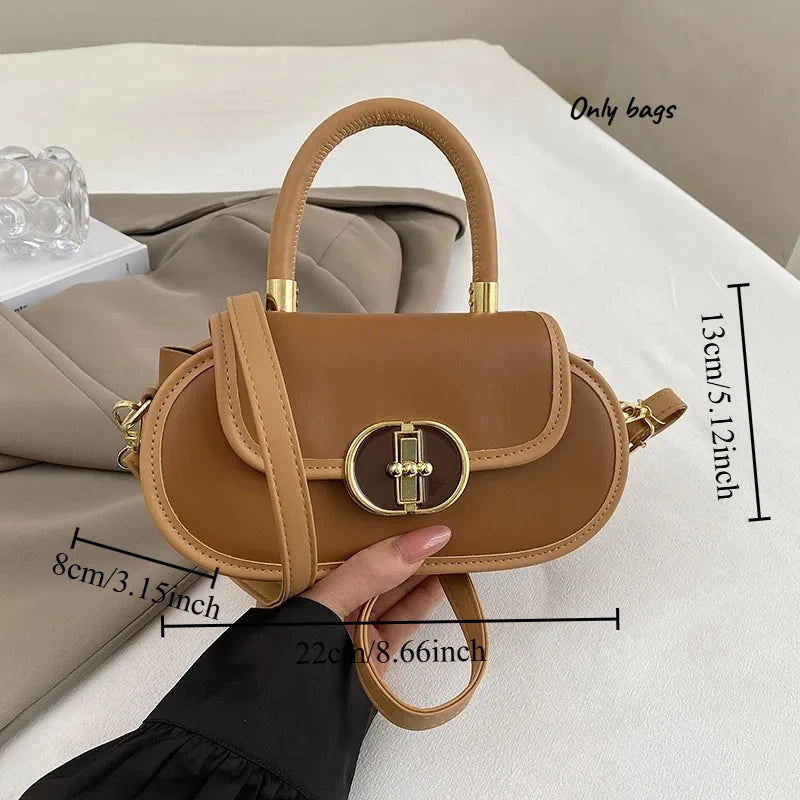 High Quality Niche Design Bag New Fashionable and Versatile Apple Lock Crossbody Bag Stylish Handbag