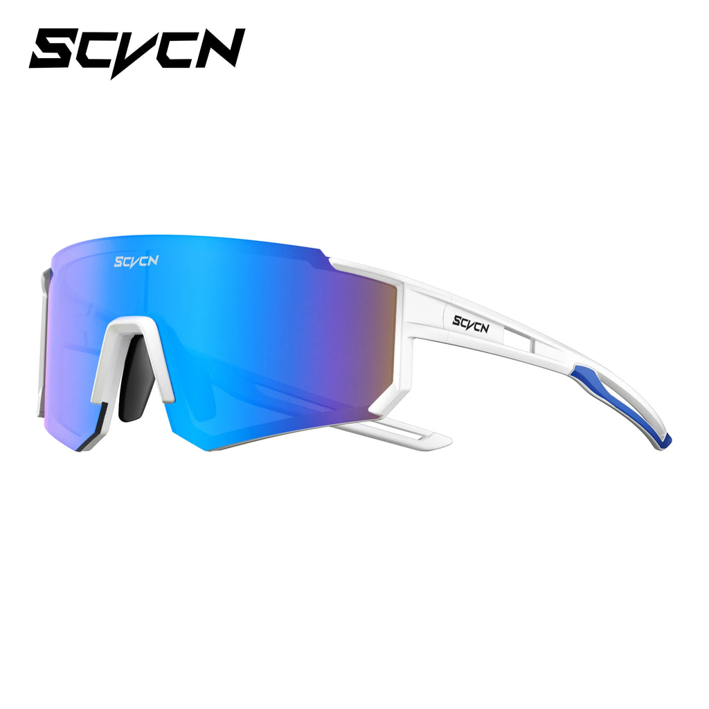 SCVCN UV400 Mountaineering Cycling Protective Glasses Running Sunglasses Stylish Hiking Driving Glasses MTB Sports Sunglasses
