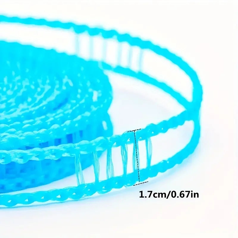 Portable Non Perforated Outdoor Travel Clothesline Nylon Clothesline Anti Slip and Windproof Clothesline Camping Accessories