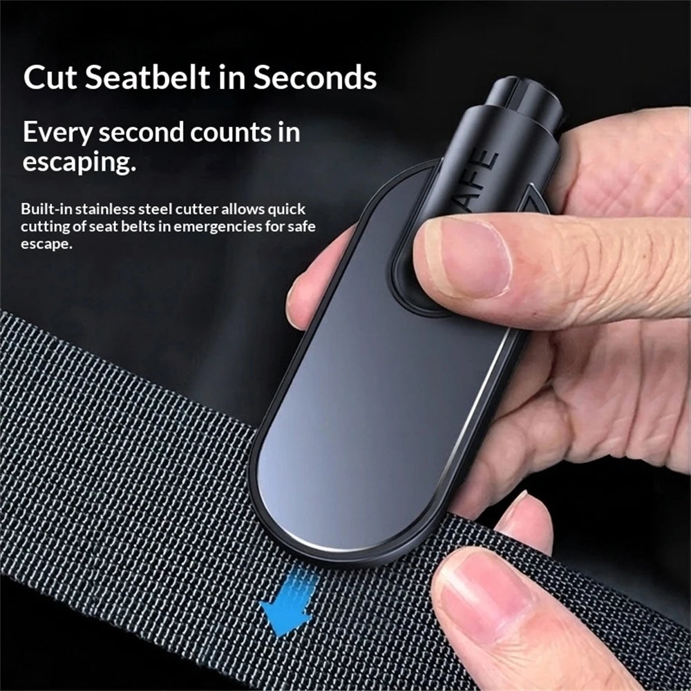 2026 Car Escape Tool Key Chain Car Glass Breaker Concealed Seat Belt Cutting Tool Auto Crash Survival Safety Device