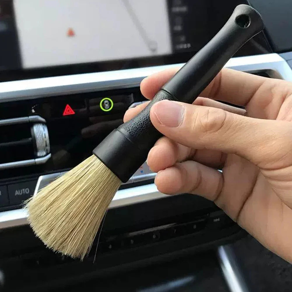 2PCS Car Detailing Kit Air Conditioner Supplies Crevice Brush Car Cleaning Tools Auto Wash Accessories Car Detailing Brush