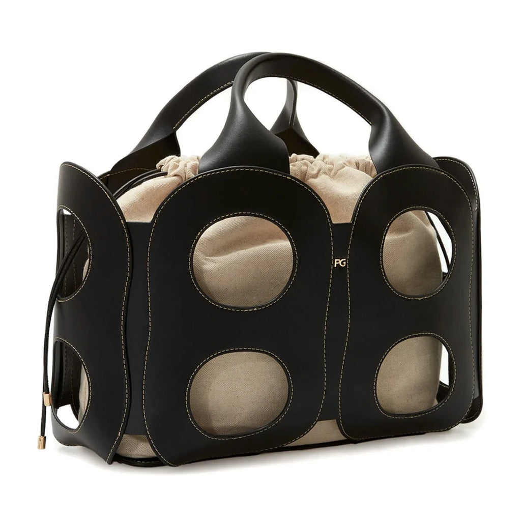PG Shoulder Bag For Women Premium Pebbled Leather Tote Fashion Knot Detail Handbag Elegant Office Commute Daily Bag