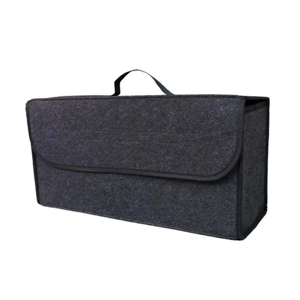 Large Anti Slip Car&Yacht Soft Felt Organizer Box Car Trunk Universal Sorting Bag Car Trunk Soft Felt Storage Box Accessories