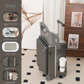 Front Opening Suitcase for Children can Sit 20/22 inch Ride on Luggage Sturdy Thickened PC Travel Suitcase with Cup Holder