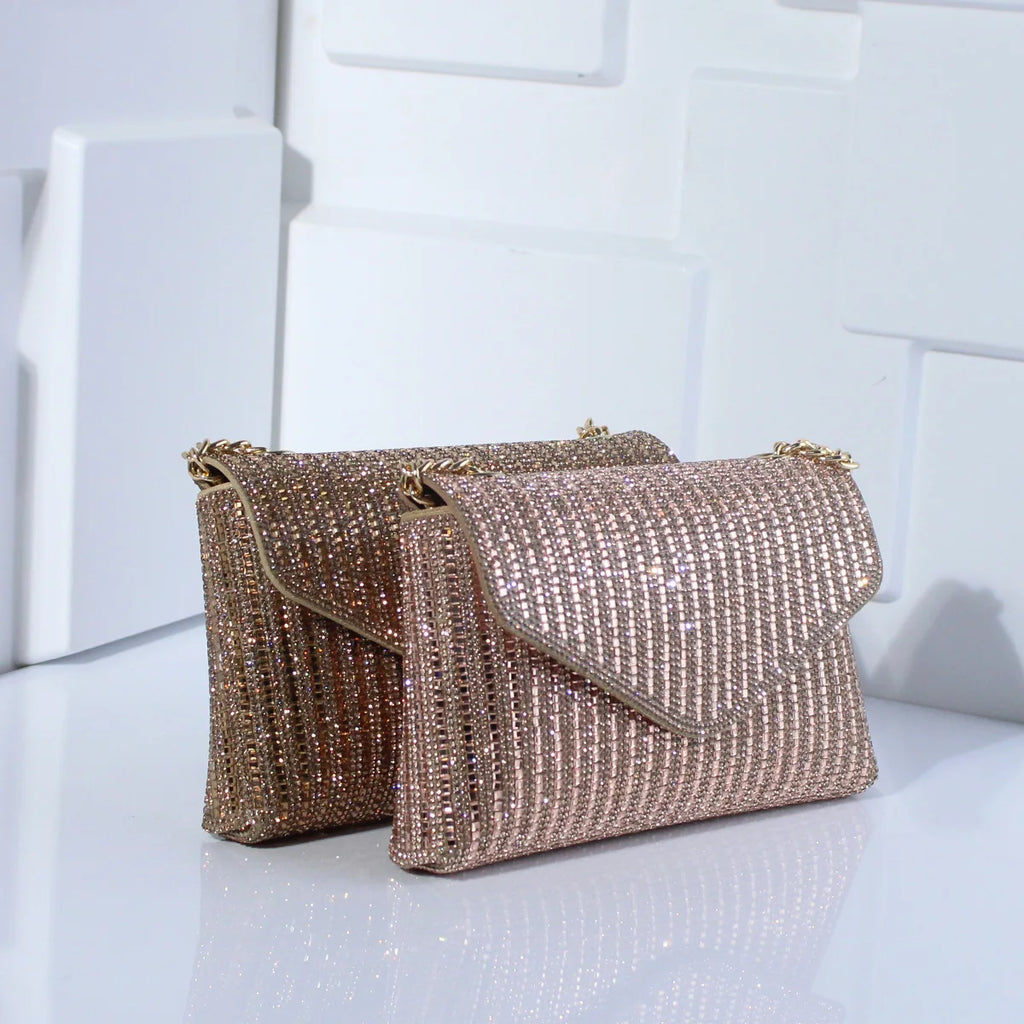 Light luxury fashion flash diamond encrusted dinner bag clutch bag exquisite high-end dress bag