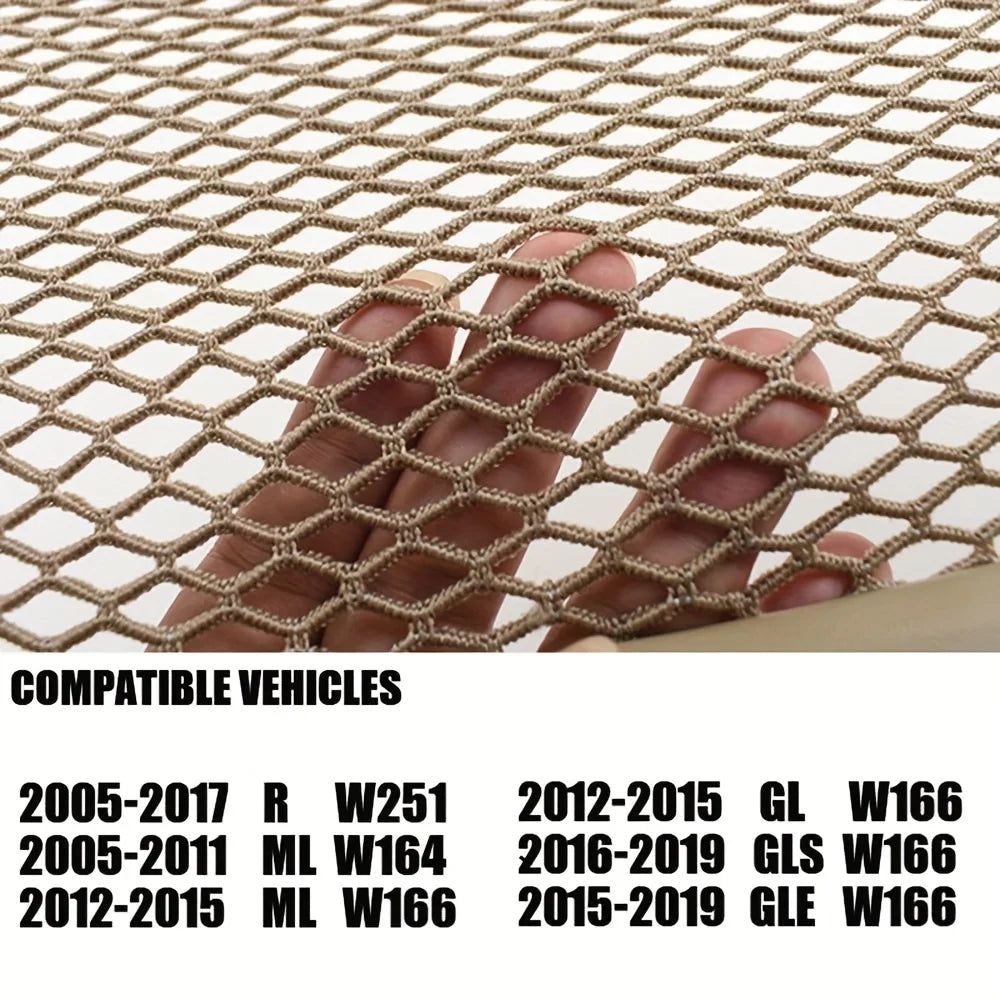 Car Back Seat Net Bag Frame Trim Sticker Compatible with Mercedes Benz ML GL GLE GLS R W251 W164 W166 2005-2019