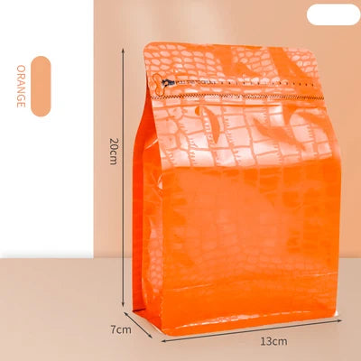 100pcs Wholesale 250g Coffee Bean Powder Bags with Valve Block Bottom 8oz Whey Protein Powder Food Packaging Food Storage Bags