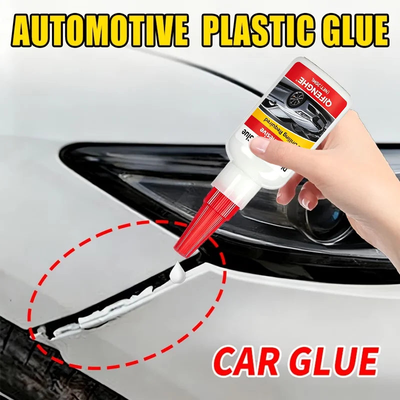 Plastic Repair Glue, Super Adhesive High Strength Bond, Quick-Drying Formula, No Drilling Required for Universal Plastic Repair