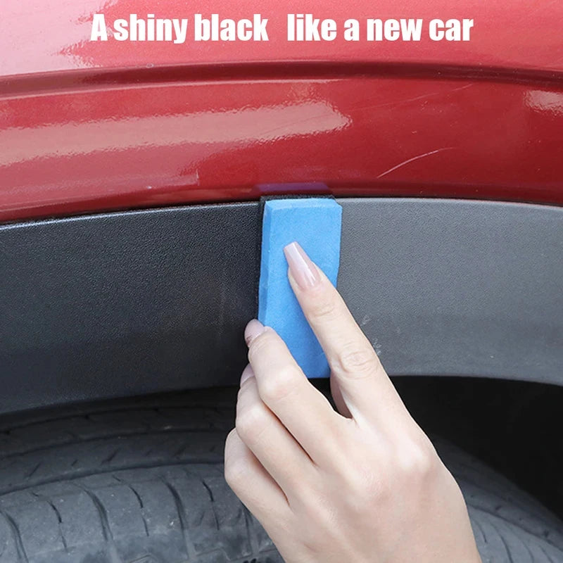 1/30PCS Car Ceramic Coating Sponge Applicator Glass Nano Wax Coat Sponges Blue Square Sponge and Cloth Car Cleaning Brush