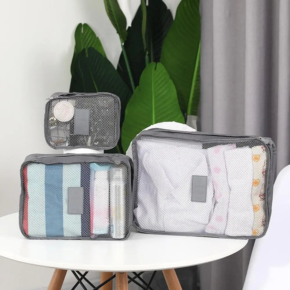 Travel Organizer Storage Bags Suitcase Packing Cubes Cases Portable Wardrobe Luggage Clothes Shoe Pouch Fold Dropshipping