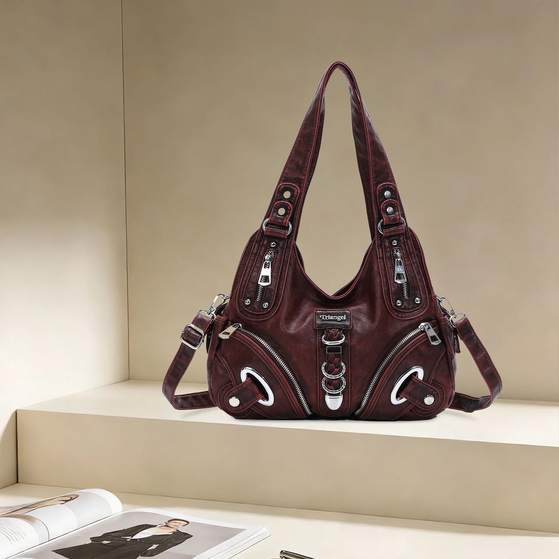 Women Handbags Fashion Leopard Shoulder Bag Large Tote Top-handle Shopping Pack Multifunctional Satchel Lady Hobos Big Purse