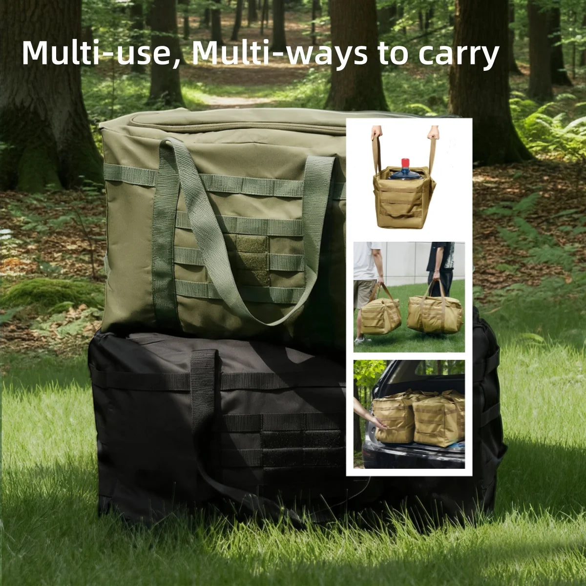 Luggage Duffel Bag Camping Storage Tactical Large Bags Camping Hiking Travel Mountaineering Trip Utility Gym Weekend Dufflel Bag