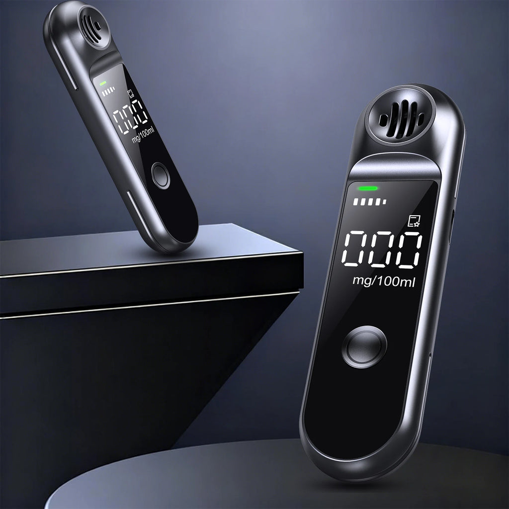 Breathalyzer Portable, Digital Rechargeable Alcohol Detection Testing Tool,Personal Alcohol Tester,,Compact and Exquisite