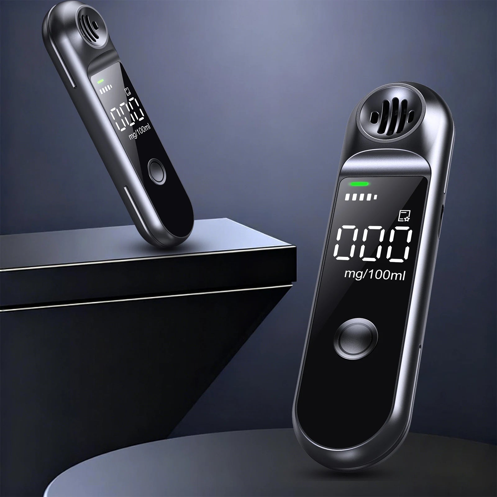Breathalyzer Portable, Digital Rechargeable Alcohol Detection Testing Tool,Personal Alcohol Tester,,Compact and Exquisite