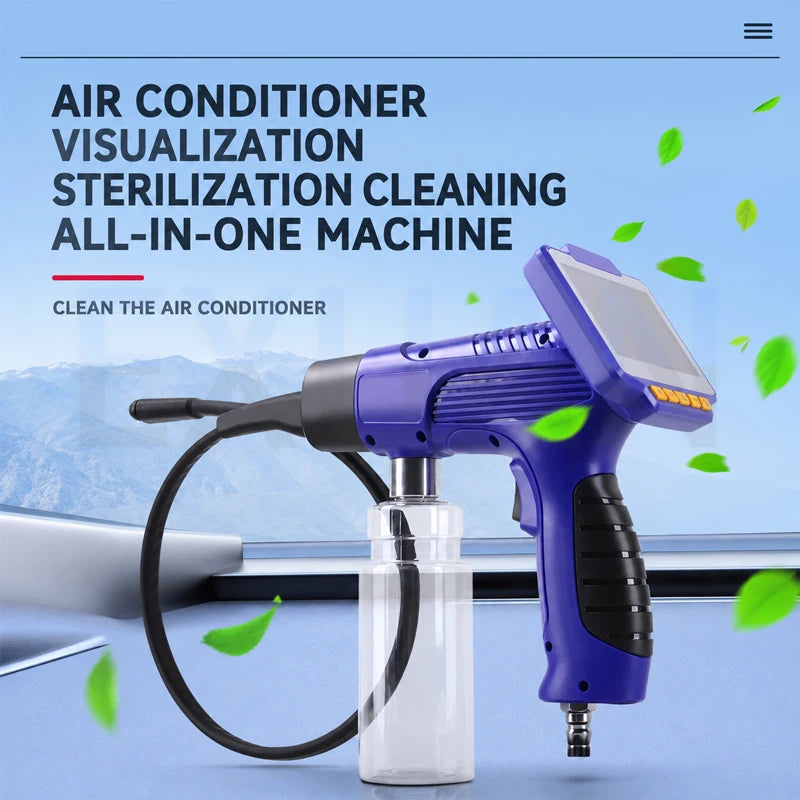 Car AC Visual Cleaning Gun Endoscope Camera High Pressure Evaporator Cleaning Spray Gun Air Conditioner Air Duct Cleaning Tool