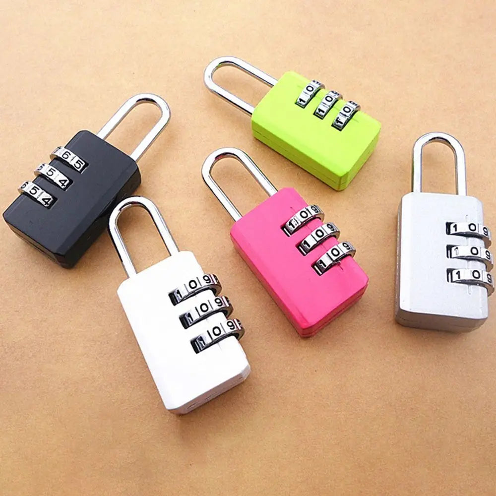 3 Dial Digit Number Combination Travel Security Protect Locker Suitcase for Luggage/Bag/Backpack/Drawer Small