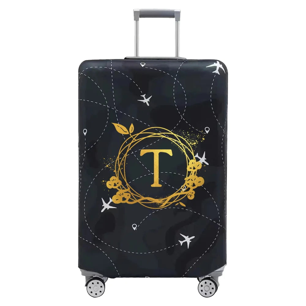 Luggage Cover Thick Elastic Luggage Protective Covers Print Wreath Series  for 18-32 Inch Suitcase Covers Travel Accessories