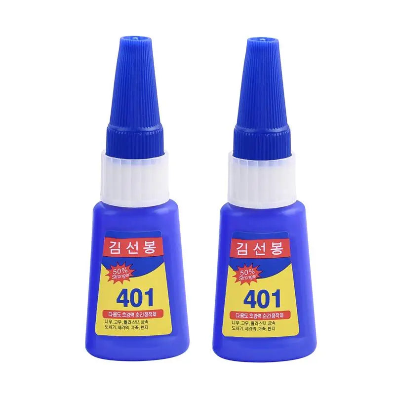401Glue Instant Fast Adhesive Stronger Super Glue Multi-Purpose Fix Super Strong Liquid Colorless Adhesive Glue For Wood Plastic
