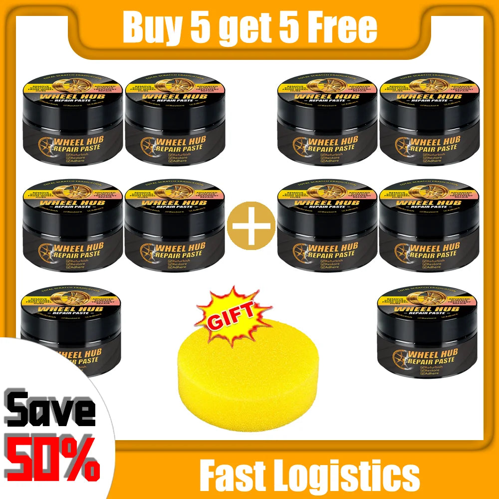 Car Wheel Hub Repair Paste Scratch Remover Oxidation Polishing it Reparación Llantas Universal Alloy Wheel Dent Restore Care