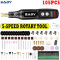 Cordless Rotary Tool, Electric Mini Grinder Pen, Mini Drill, USB Charging, Sanding, Polishing, Drilling Attachments, for DIY