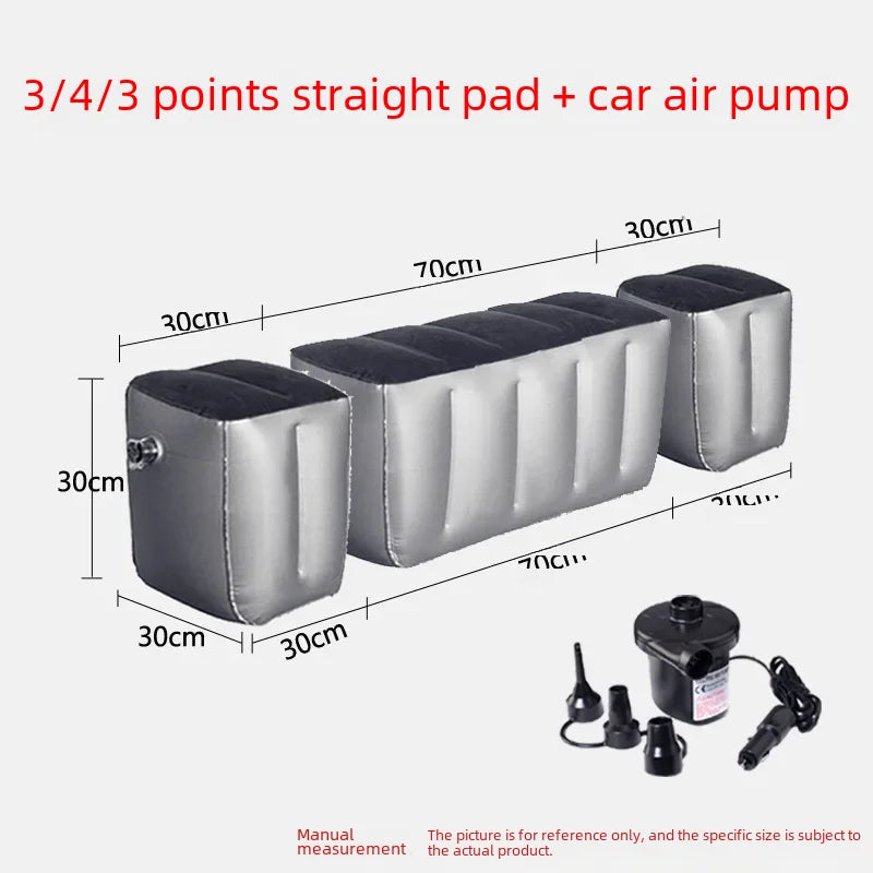 Inflatable Car Bed For Travel Suitable For Sedans Suvs Business Vehicles Rear Seat Sleeping Pad Footrest Filling Pad