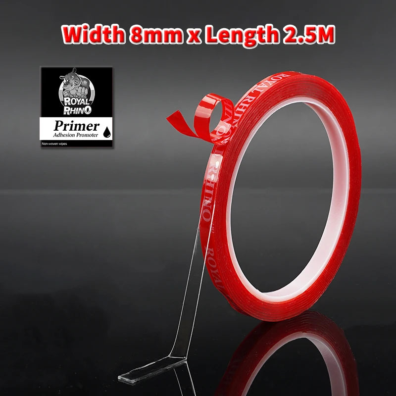 Strong Car Special Clear Double Sided Tape Heavy Duty Acrylic Foam Adhesive Sticker for Auto Rear Spoiler Household Accessories