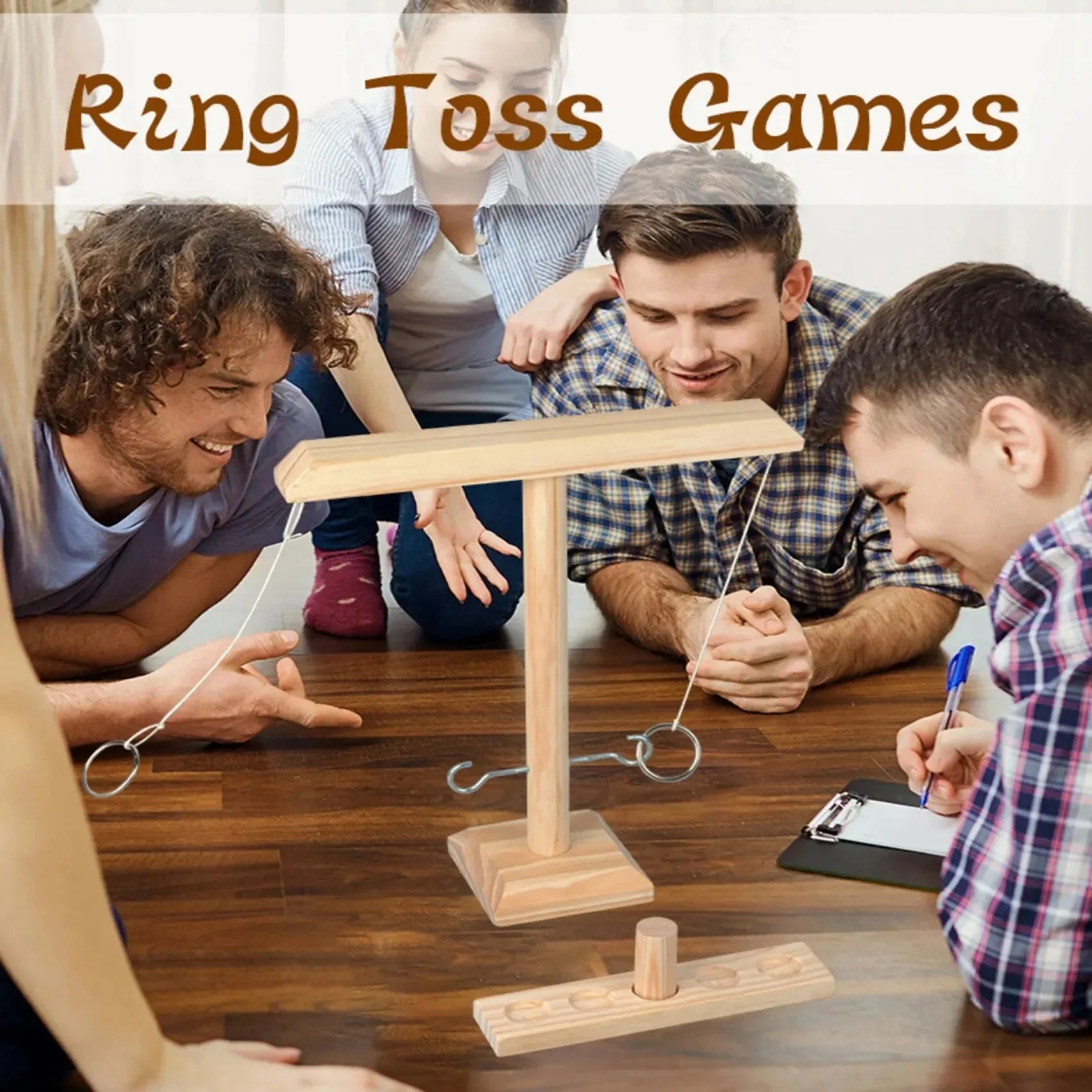 Family Party Toy Fast-paced Bar Drinking Ring Toss Game Adult Children Interactive Double Battle Throwing Home Board Game