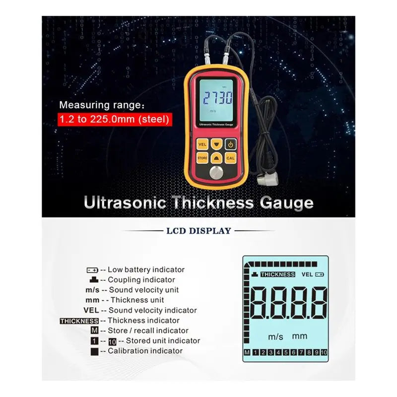 Y42A-GM100 Thickness Gauge GM100 Ultrasonic Thickness Ultrasonic Thickness Thickness Gauge