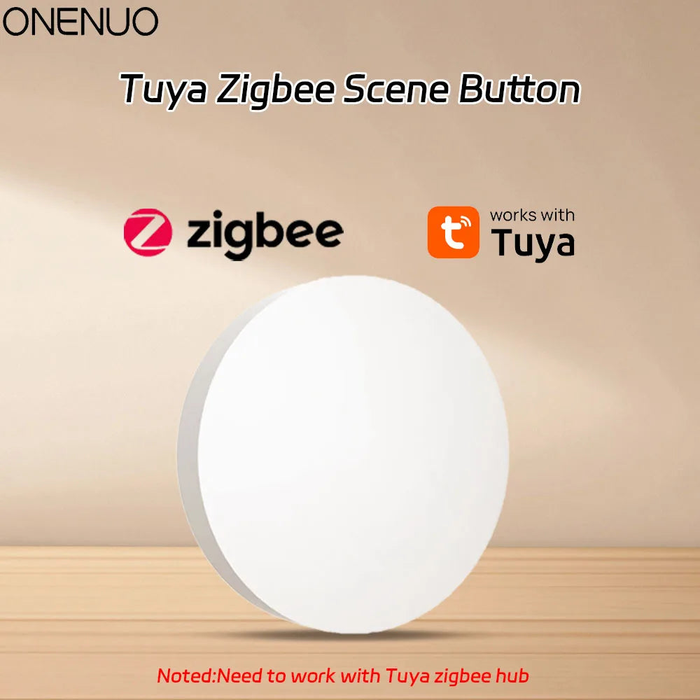 Tuya Smart Zigbee One Click Scene Switch Button Scene Panel Smart Home Light Turning Device