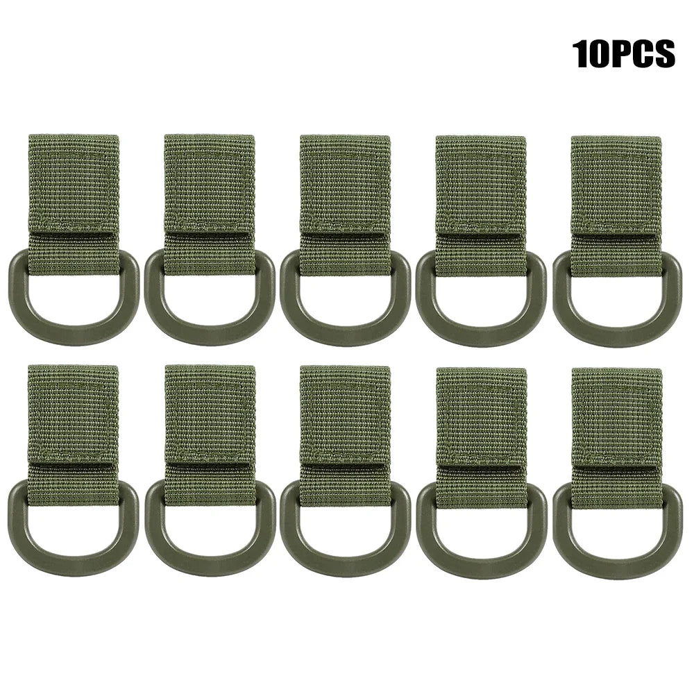 OPHIDIAN  D-Ring Clip Strap Hook and Loop Backpack Accessory Water Bottle Keychain Adapter Molle Webbing Attachment Strap