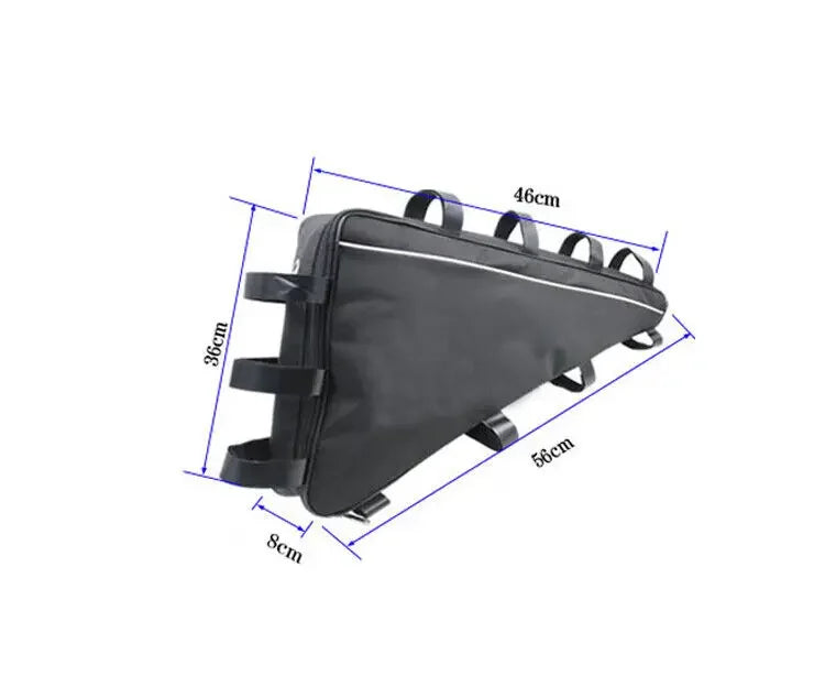 39cm 49cm 56cm 57cm Mountain Bike Triangle Tube Frame Bag Hang Battery Storage