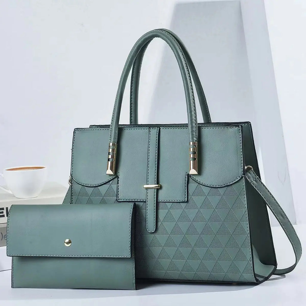 New Women's bag handbags for women femme Shoulder bag Women's Lychee pattern PU Portable bucket bag ladies messenger bag