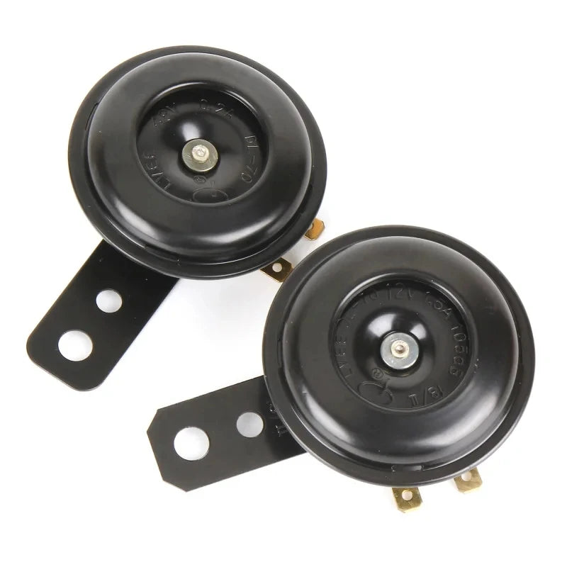 Universal 6V Motorcycle Electric Horn Kit Signal Speaker Waterproof Round Loud for Scooter Moped Dirt Bike Kits Car Accessories